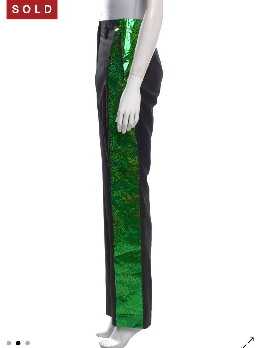 Golden Goose Shiny Stripe Tuxedo Pants
